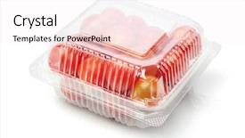  Presentation with plastic container - Beautiful theme featuring lion awake beside another sleeping backdrop and a tawny brown colored foreground