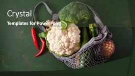  Presentation with plastic waste - Audience pleasing PPT layouts consisting of fruits-vegetables-in-reusable-mesh backdrop and a tawny brown colored foreground