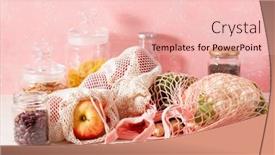  Presentation with plastic waste - Presentation theme having fruits-vegetables-in-reusable-mesh background and a lemonade colored foreground