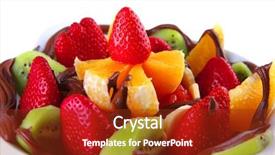  Presentation with hot chocolate - PPT layouts with fruits with in hot chocolate background and a  colored foreground