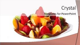  Presentation with cacao fruit raw cacao beans - Slides having fruits with in hot chocolate background and a white colored foreground