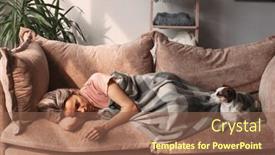  Presentation with alone - Theme with frustrated-nervous-sad-middle-aged background and a violet colored foreground