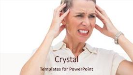  Presentation with kids hand prints paint - Slide set featuring selecting music relaxing tune concept background and a coral colored foreground