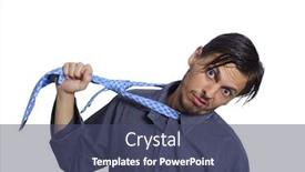  Presentation with hang - Amazing slide set having frustrated-worker-wants-to-hang backdrop and a ocean colored foreground