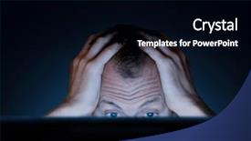  Presentation with challenges - Slide deck with frustration - challenges of working background and a black colored foreground