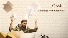  Presentation with composite - Audience pleasing slides consisting of frustration - digital composite of frustrated business backdrop and a cream colored foreground