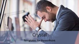  Presentation with frustration - Amazing presentation having frustration - frustrated young business man working backdrop and a ocean colored foreground