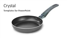  Presentation with history earth globe isolated white - Slide set consisting of frying pan isolated on white background and a white colored foreground