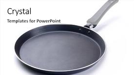  Presentation with frying - Audience pleasing PPT theme consisting of frying pan backdrop and a white colored foreground