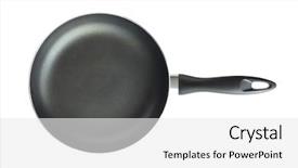  Presentation with frying - Amazing slides having frying pan backdrop and a white colored foreground