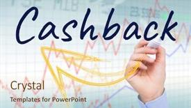  Presentation with stock market - Slides consisting of ftp - cashback with yellow arrow write background and a cream colored foreground