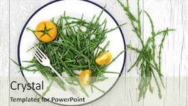  Presentation with dietary fiber - Colorful PPT theme enhanced with fucoidans dietary fiber and calcium backdrop and a soft green colored foreground