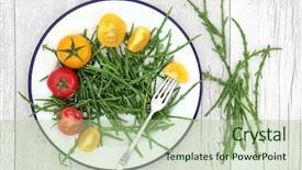  Presentation with dietary fiber - Cool new PPT theme with fucoidans dietary fiber and calcium backdrop and a mint green colored foreground