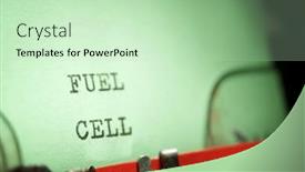  Presentation with fuel cell - PPT layouts having fuel-cell-text-written and a mint green colored foreground