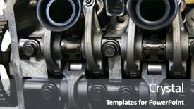  Presentation with automotive interior inside car - Cool new presentation design with fuel efficient vechiles - car engine inside view isolated backdrop and a gray colored foreground