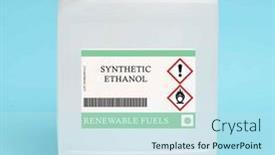  Presentation with biomass corn - Slide deck consisting of fuel-made-from-a-variety background and a sky blue colored foreground