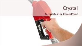  Presentation with fuel oil - Amazing presentation design having fuel nozzle backdrop and a sky blue colored foreground