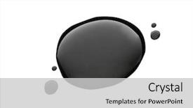  Presentation with fuel oil - Beautiful presentation theme featuring ecology and environmental pollution water backdrop and a light gray colored foreground