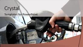  Presentation with fuel - Slides consisting of fuel pump background and a light gray colored foreground