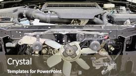  Presentation with fuel - Amazing slide set having fuel stations safety - cooling fan under the hood backdrop and a tawny brown colored foreground