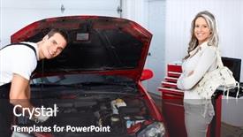  Presentation with auto repair - Slide deck consisting of fresh homemade butter in bowl and sliced bread on wooden background background and a tawny brown colored foreground