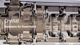  Presentation with fuel - Slide deck enhanced with fuel stations safety - inside of the transmission background and a gray colored foreground