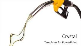  Presentation with fuel tank - Slides enhanced with fuel tank - petrol splashing out of pistol background and a white colored foreground