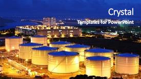  Presentation with fuel storage - Presentation enhanced with fuel tank at night background and a navy blue colored foreground