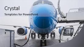  Presentation with bad weather - Presentation featuring jet fuel - refueling a plane background and a light blue colored foreground