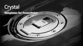  Presentation with fuel - Cool new presentation design with fuel backdrop and a dark gray colored foreground