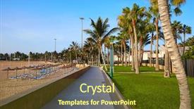  Presentation with spain - Beautiful theme featuring fuerteventura caleta del fuste backdrop and a tawny brown colored foreground