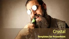  Presentation with beer and wine - Cool new PPT theme with fuerza de gravedad - fresh beer backdrop and a  colored foreground