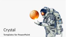  Presentation with mission - Amazing slide deck having fuerza de gravedad - spaceman and his mission mixed backdrop and a white colored foreground