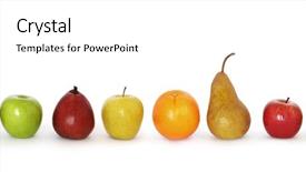  Presentation with amla fruit - Colorful presentation theme enhanced with fuji food - take your pick a variety backdrop and a white colored foreground