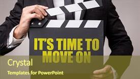  Presentation with college move in day - Audience pleasing slide deck consisting of job fulfillment - it's time to move backdrop and a tawny brown colored foreground