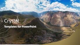  Presentation with republic day - Cool new slide set with full-360-equirectangular-panorama backdrop and a tawny brown colored foreground