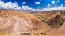  Presentation with mars - PPT theme having full-360-equirectangular-spherical-panorama background and a coral colored foreground