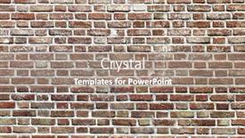  Presentation with old brick wall texture - Audience pleasing slides consisting of full-background-with-texture backdrop and a coral colored foreground