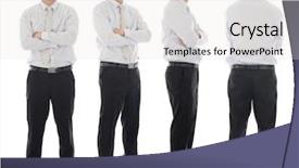  Presentation with human body cell - Beautiful theme featuring full body arms folded asian backdrop and a light gray colored foreground