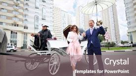  Presentation with coat horse cow camel sheepoffspring - PPT theme consisting of full body harness - happy pair come background and a gray colored foreground