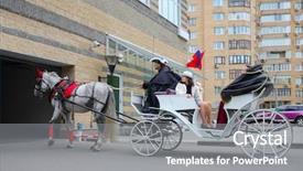  Presentation with coach - Amazing slides having full body harness - two girls woman in coach backdrop and a gray colored foreground