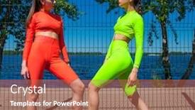  Presentation with trains - Amazing PPT theme having full-body-portrait backdrop and a coral colored foreground