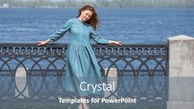  Presentation with body biology - PPT theme featuring full-body-portrait background and a ocean colored foreground