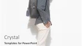  Presentation with high school - Presentation featuring full-body-young-man-student background and a white colored foreground