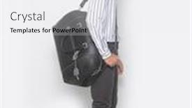  Presentation with long sleeve - Amazing slide set having full-body-young-man backdrop and a white colored foreground