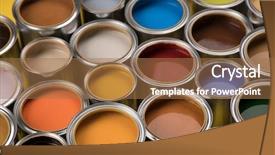  Presentation with rainbow paint - Cool new presentation theme with full buckets of rainbow colored backdrop and a coral colored foreground