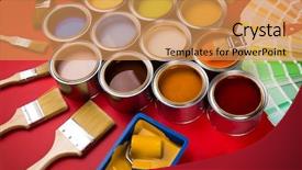  Presentation with rainbow paint - Cool new presentation with full buckets of rainbow colored backdrop and a  colored foreground