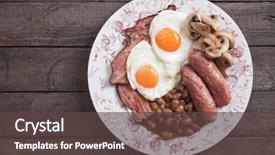  Presentation with kidney - Amazing PPT theme having full english breakfast with fried backdrop and a tawny brown colored foreground
