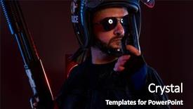  Presentation with riot - Beautiful theme featuring full equipment for anti-riot backdrop and a black colored foreground