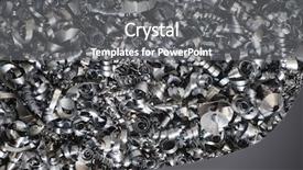  Presentation with industrial textile industry yarn spools - Cool new slide set with full frame image of industrial backdrop and a gray colored foreground